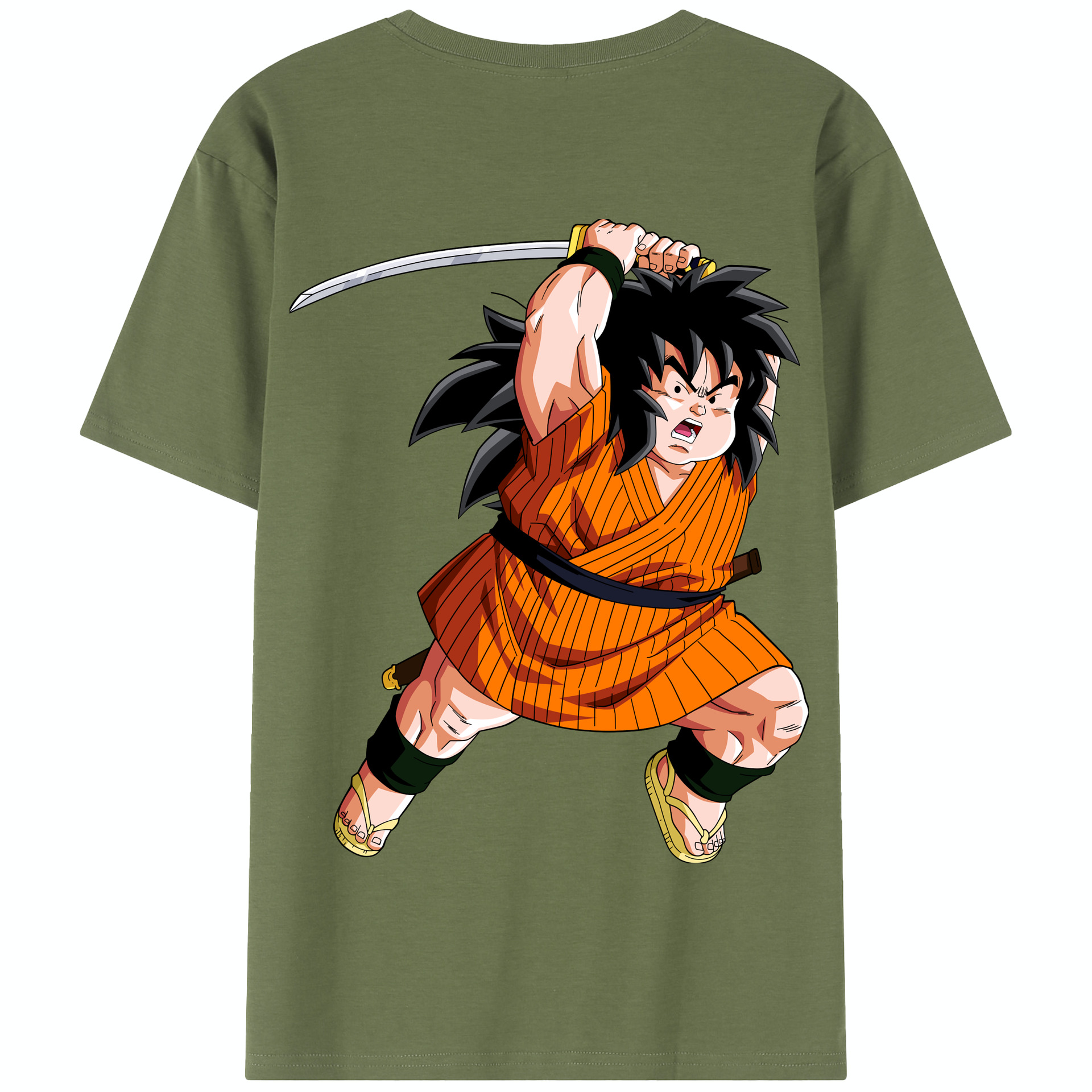 （画像用） ドラゴンボール やじろべえ DRAGON BALL Yajirobe 綿100％半袖Tシャツ（背面プリント）
